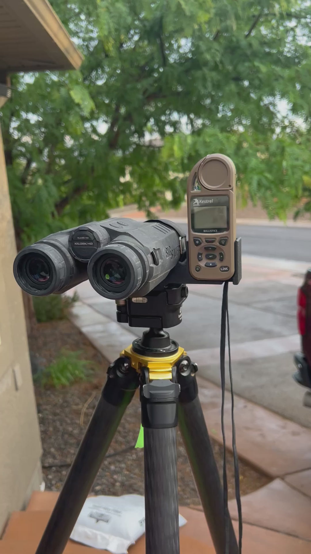 Video showing the tripod + kestrel mount in action