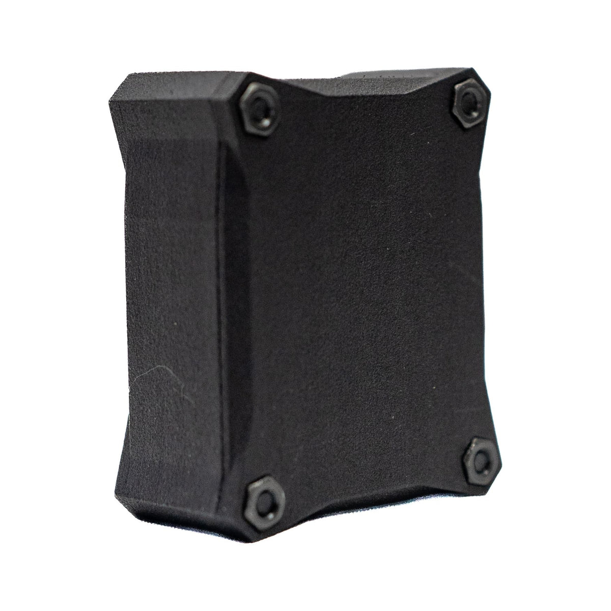 Angled rear view of the Talking Timer with the standard flat back.