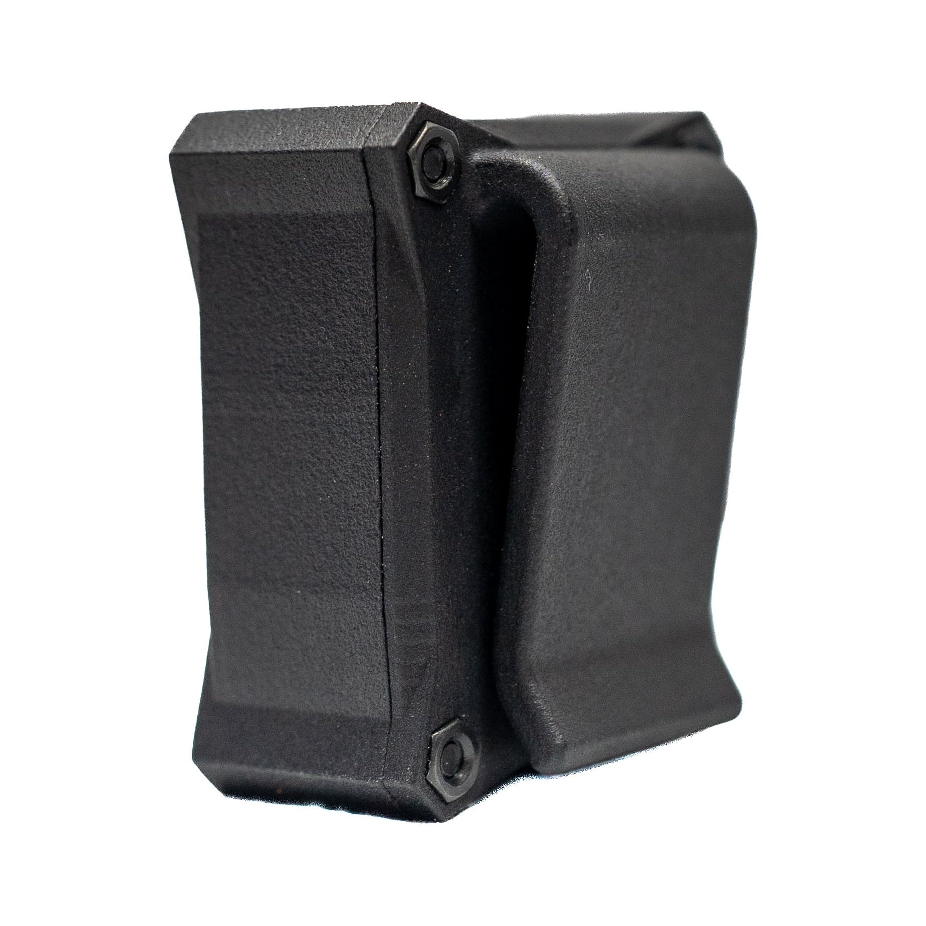 Angled rear view of the Talking Timer showing the hat clip opening.