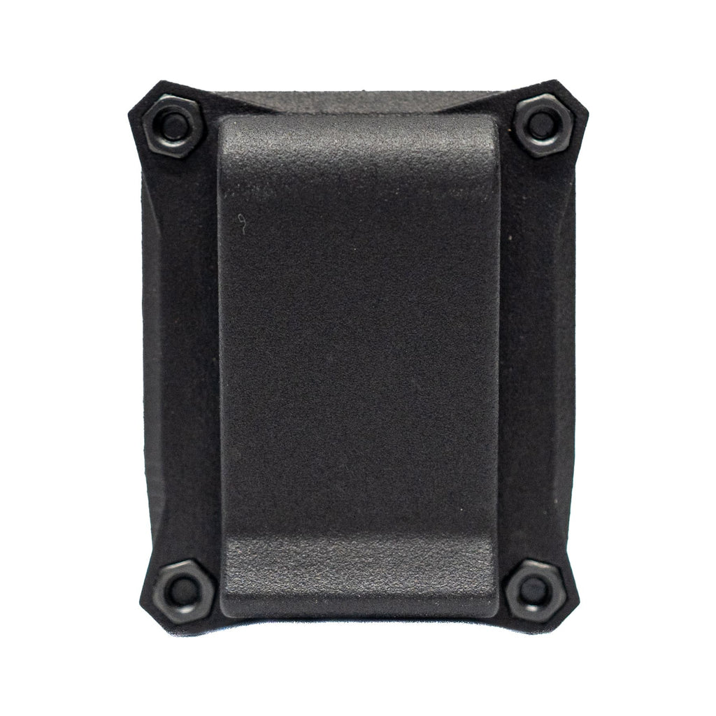 Rear view of the Talking Timer with the hat clip back.